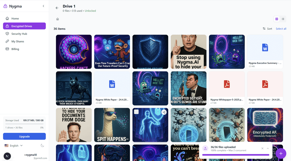 Nygma interface preview