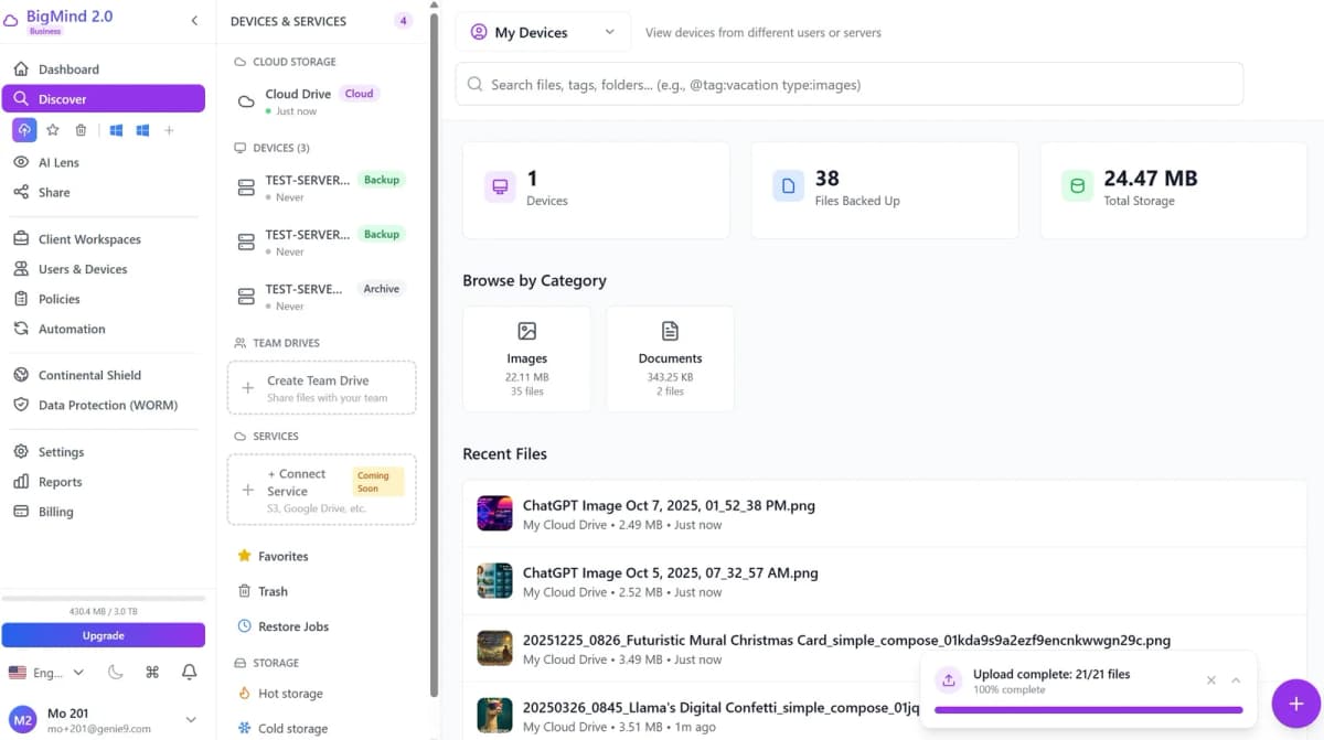 BigMIND 2.0 Dashboard